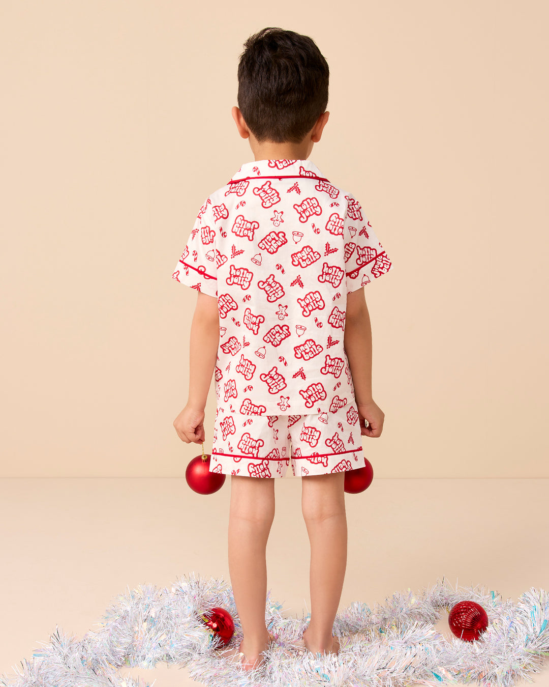 ALEX PJ SET IN HOLIDAY RED