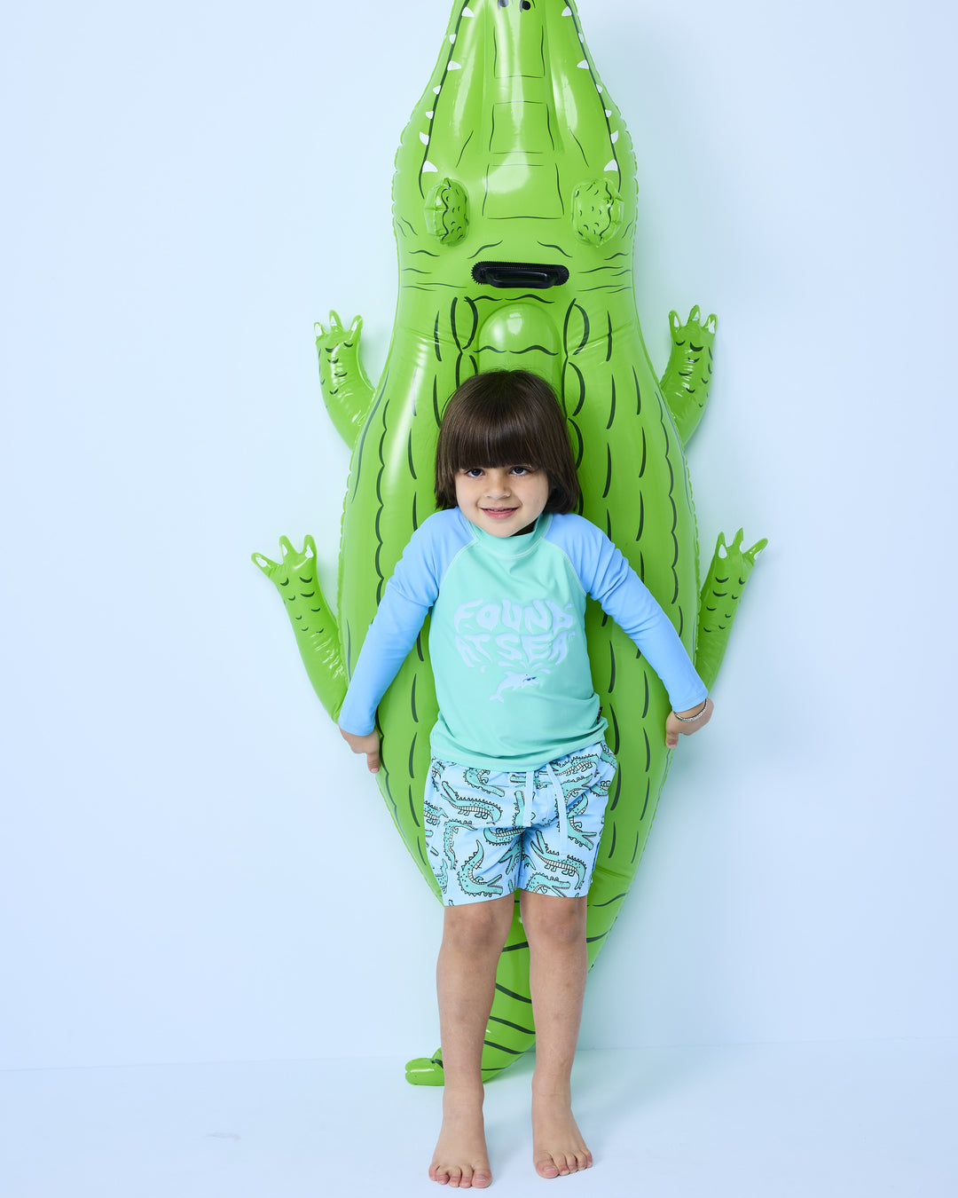 RASH VEST IN AQUA SEA