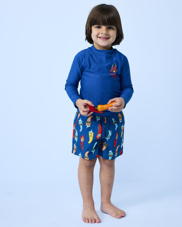 Rash Vest in Cobalt Blue - Rock Your Kid boys swimwear