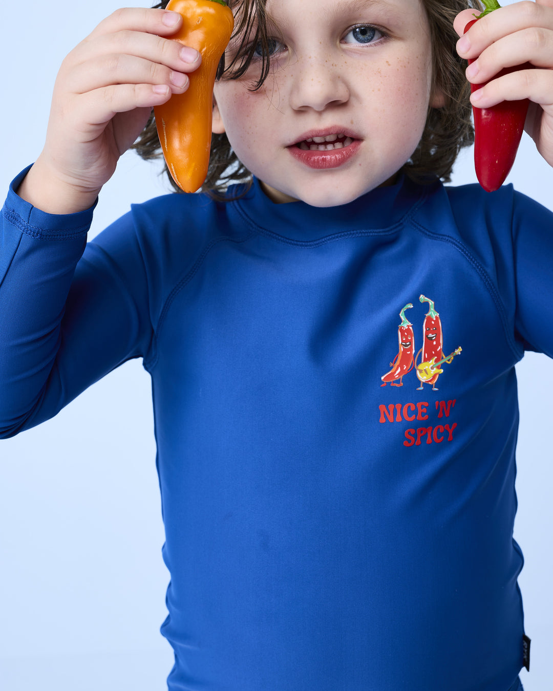 RASH VEST IN COBALT BLUE