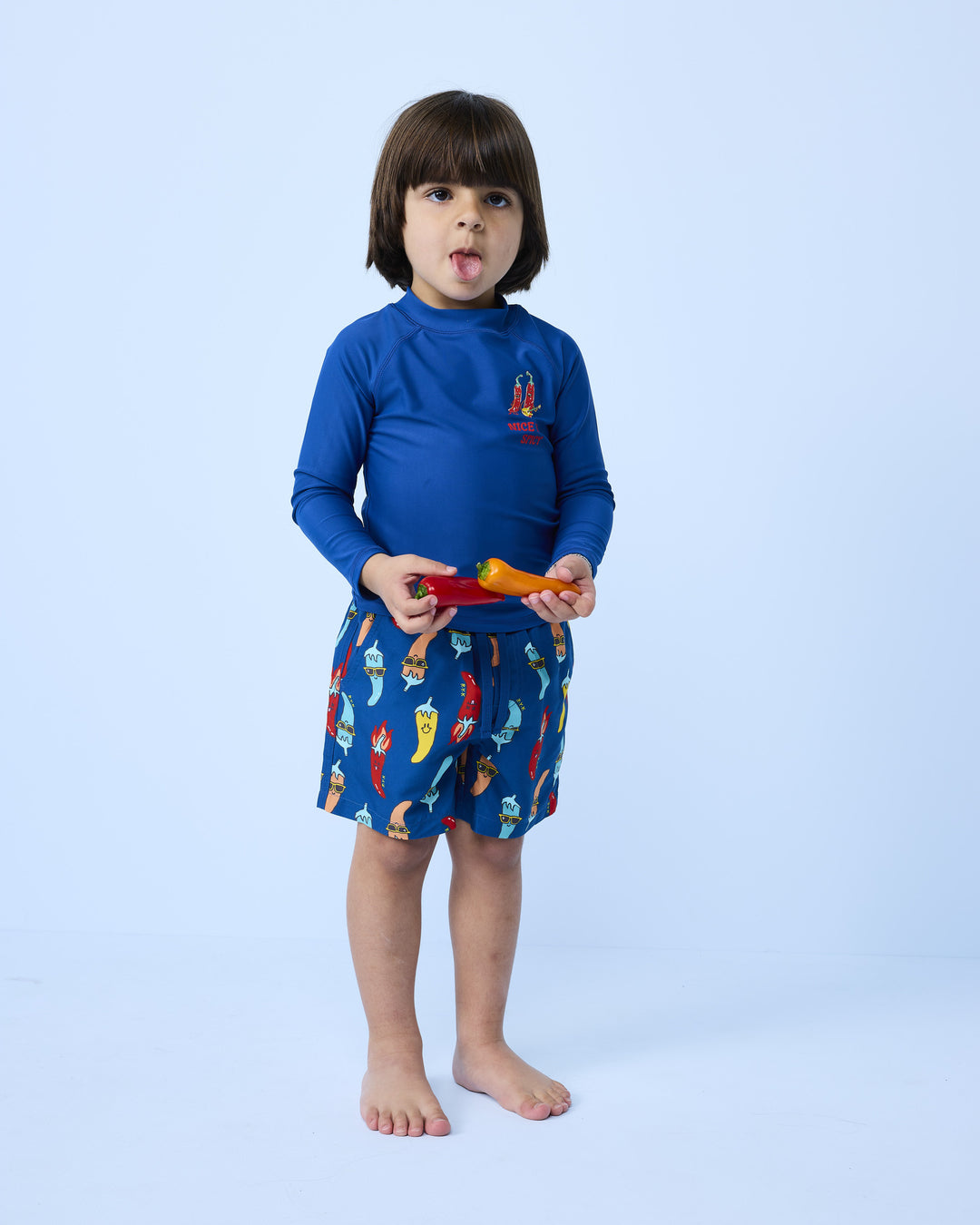 RASH VEST IN COBALT BLUE