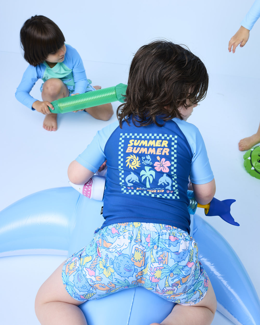 RAGLAN RASH VEST IN NAVY