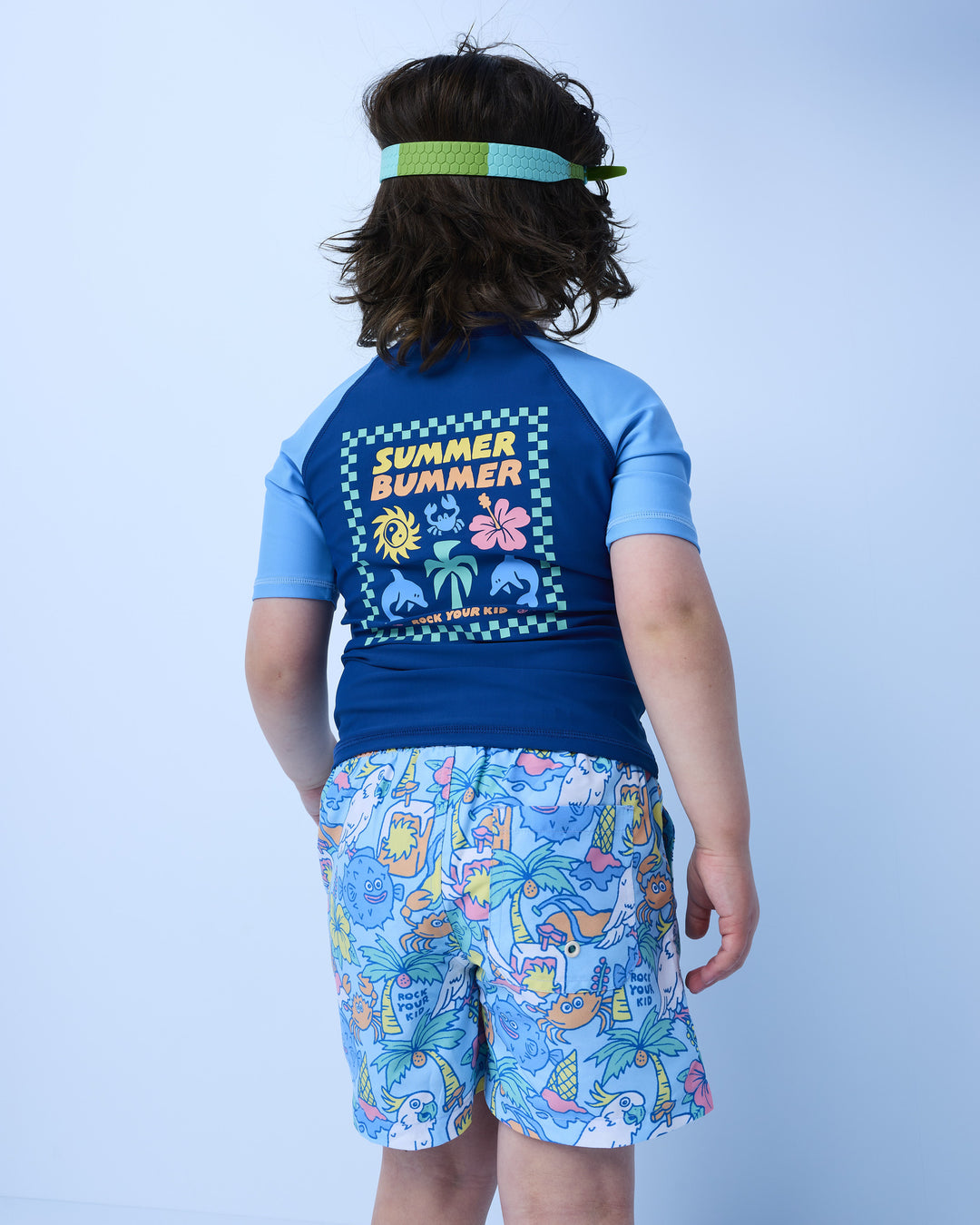 RAGLAN RASH VEST IN NAVY