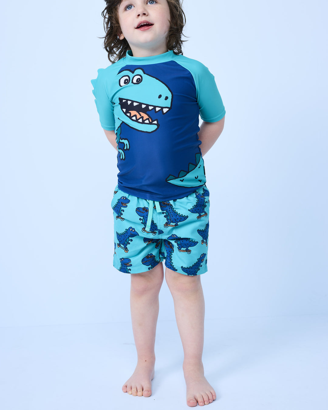 SPIKE RASH SET IN DINO AQUA
