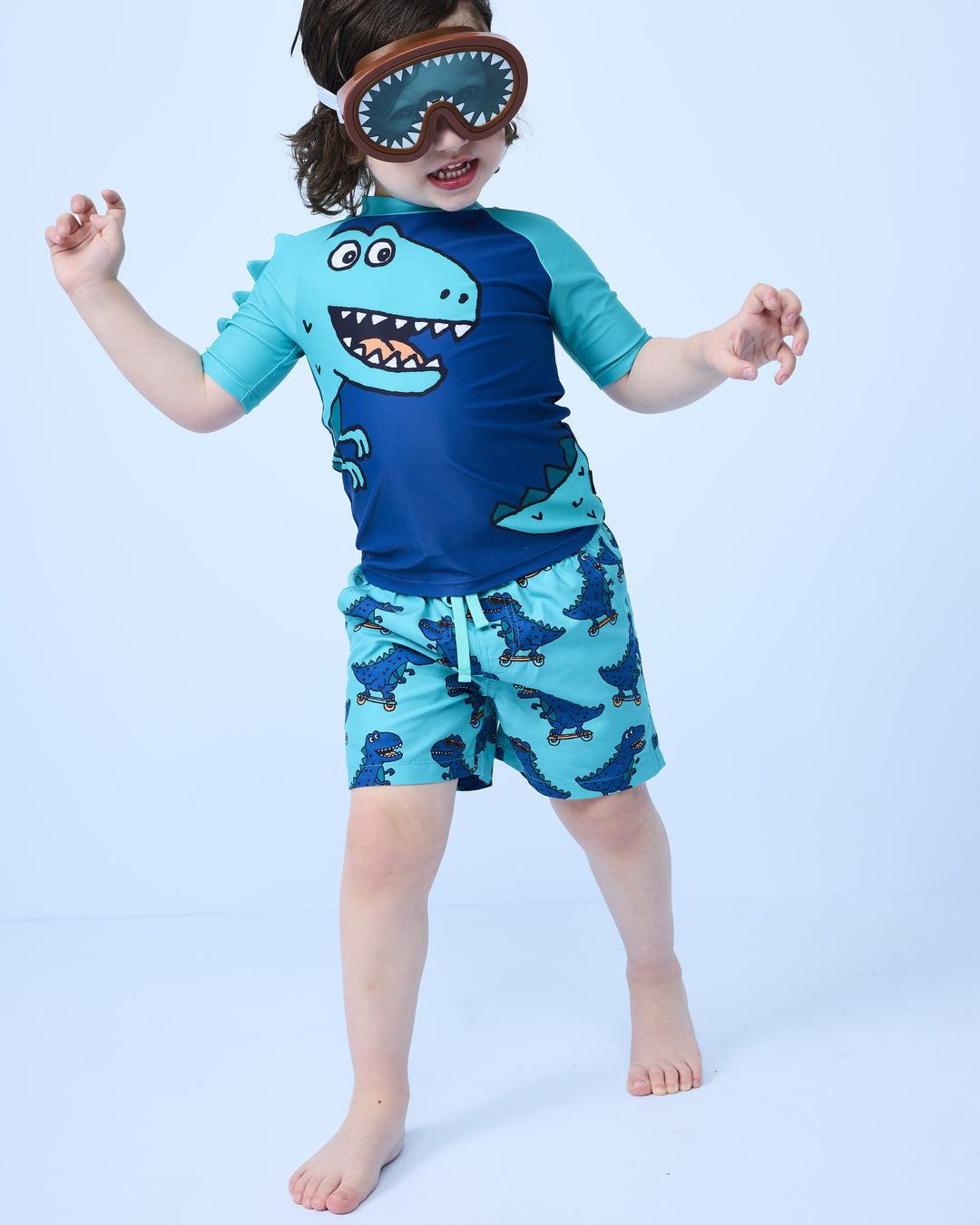 SPIKE RASH SET IN DINO AQUA
