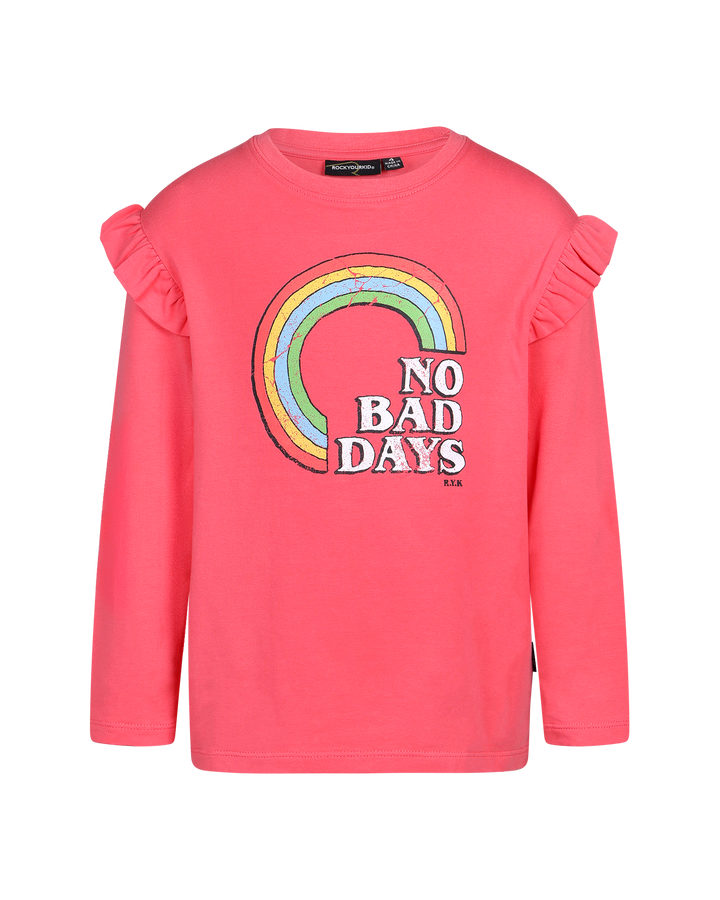 NO BAD DAYS LONG SLEEVE JESSICA FRILL T-SHIRT