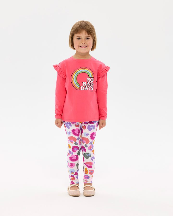 NO BAD DAYS LONG SLEEVE JESSICA FRILL T-SHIRT