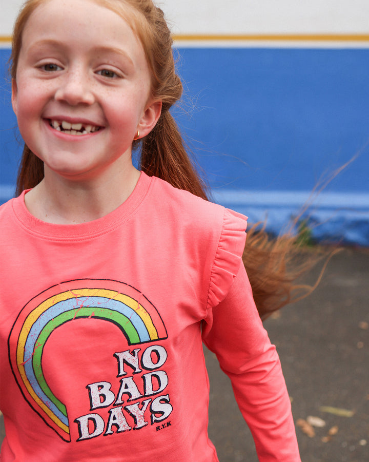 NO BAD DAYS LONG SLEEVE JESSICA FRILL T-SHIRT