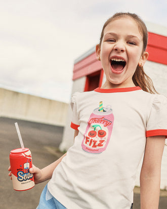BILLIE RINGER TEE IN STRAWBERRY SODA