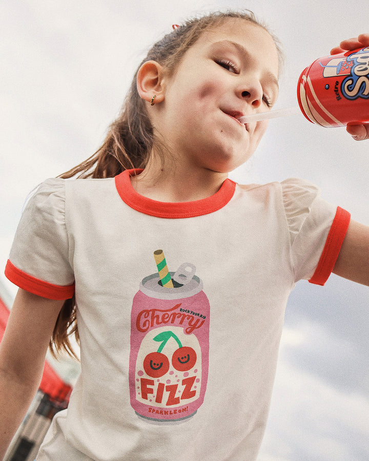 BILLIE RINGER TEE IN STRAWBERRY SODA