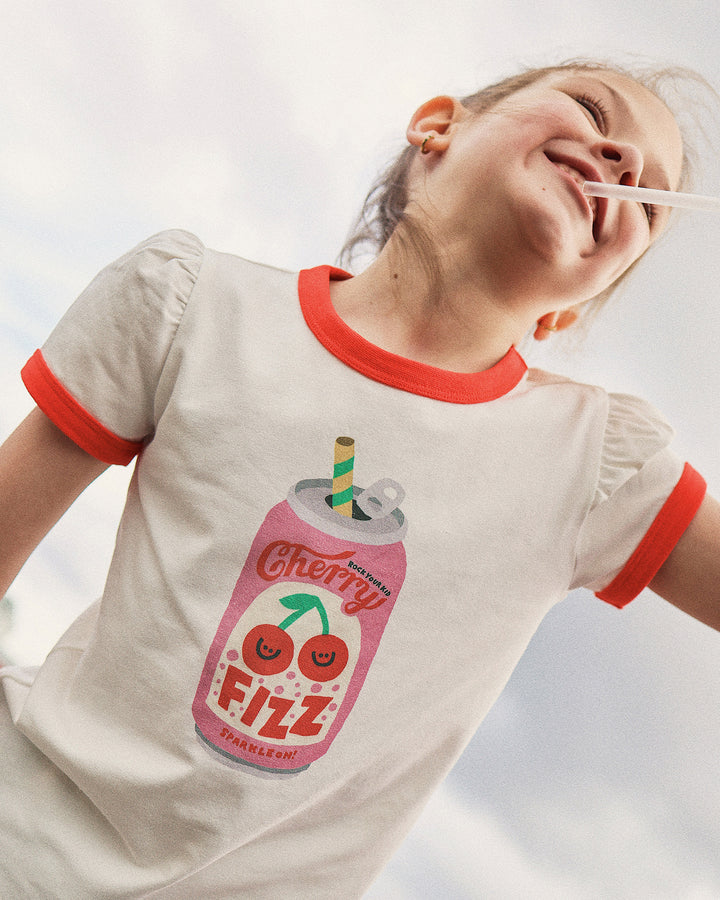 BILLIE RINGER TEE IN STRAWBERRY SODA