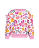 RAINBOW LEOPARD JESSICA FRILL SWEATSHIRT