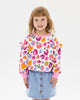 RAINBOW LEOPARD JESSICA FRILL SWEATSHIRT