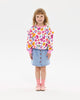 RAINBOW LEOPARD JESSICA FRILL SWEATSHIRT