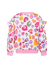 RAINBOW LEOPARD JESSICA FRILL SWEATSHIRT
