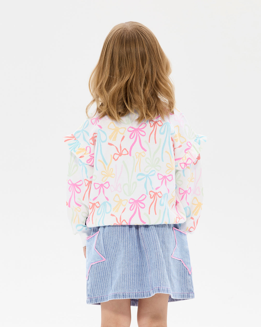 RIBBONS JESSICA FRILL SWEATSHIRT
