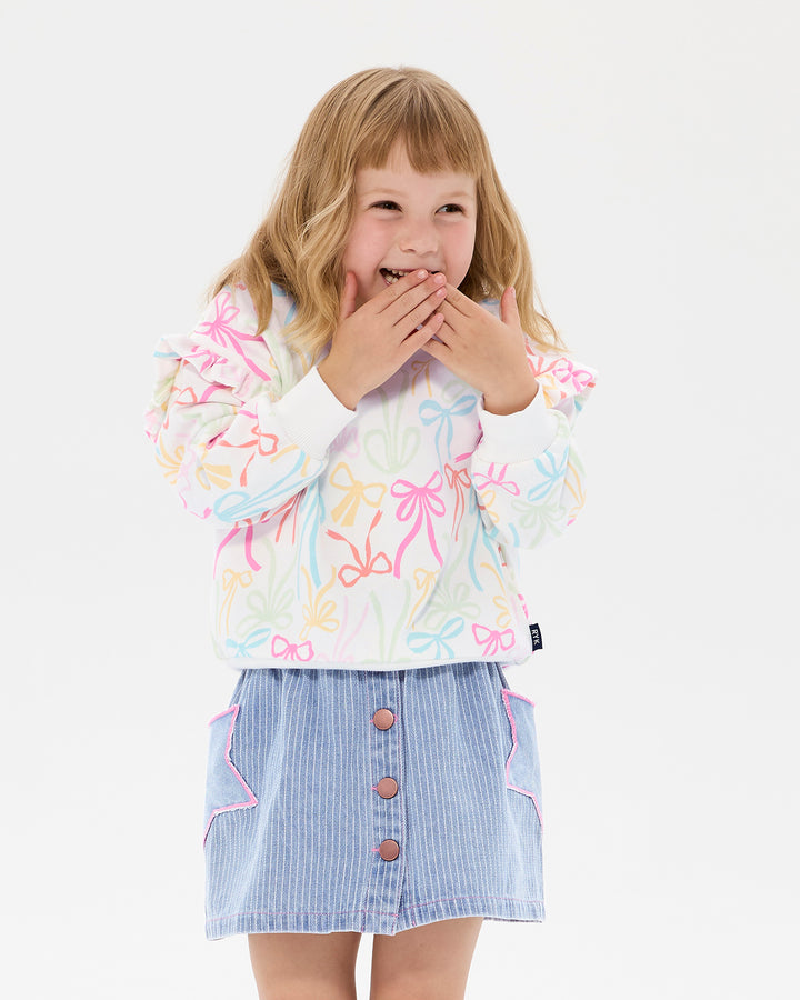 RIBBONS JESSICA FRILL SWEATSHIRT | Rock Your Baby