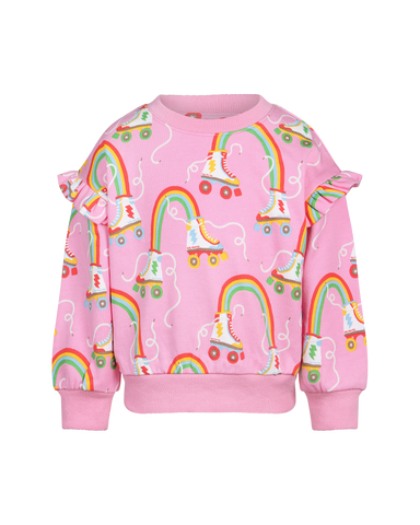 LET THE GOOD TIMES ROLL JESSICA FRILL SWEATSHIRT