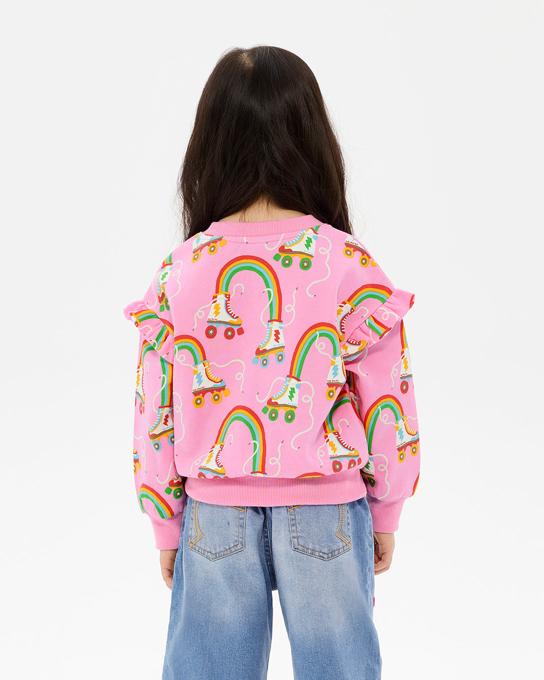 LET THE GOOD TIMES ROLL JESSICA FRILL SWEATSHIRT