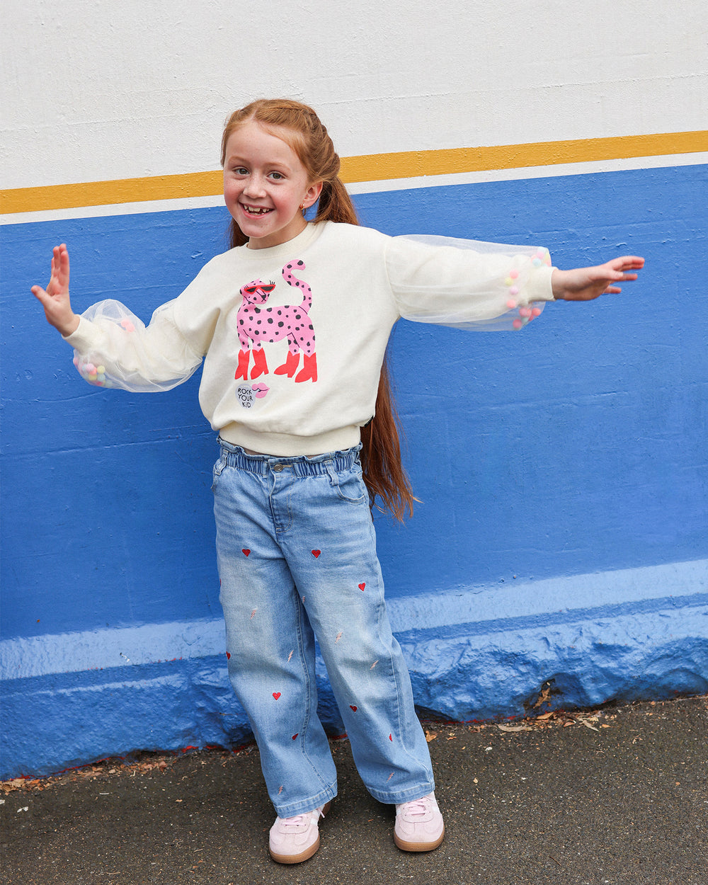 LEOPARD POM POM SWEATSHIRT | Rock Your Baby
