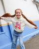 LEOPARD POM POM SWEATSHIRT
