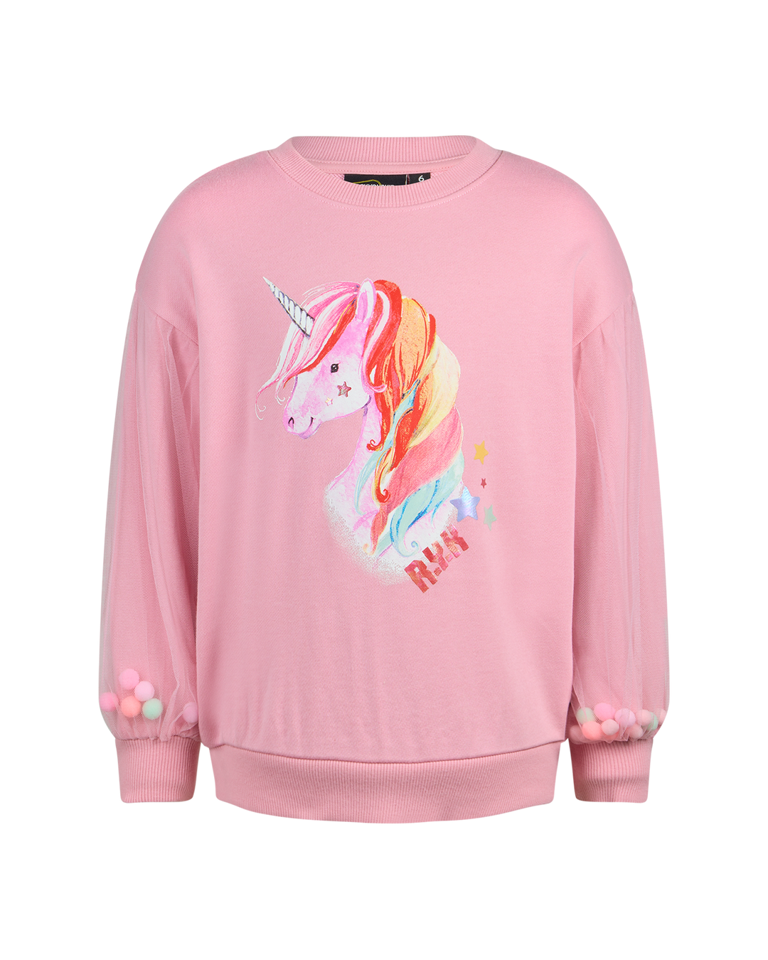 UNICORN HEARTS POM POM SWEATSHIRT