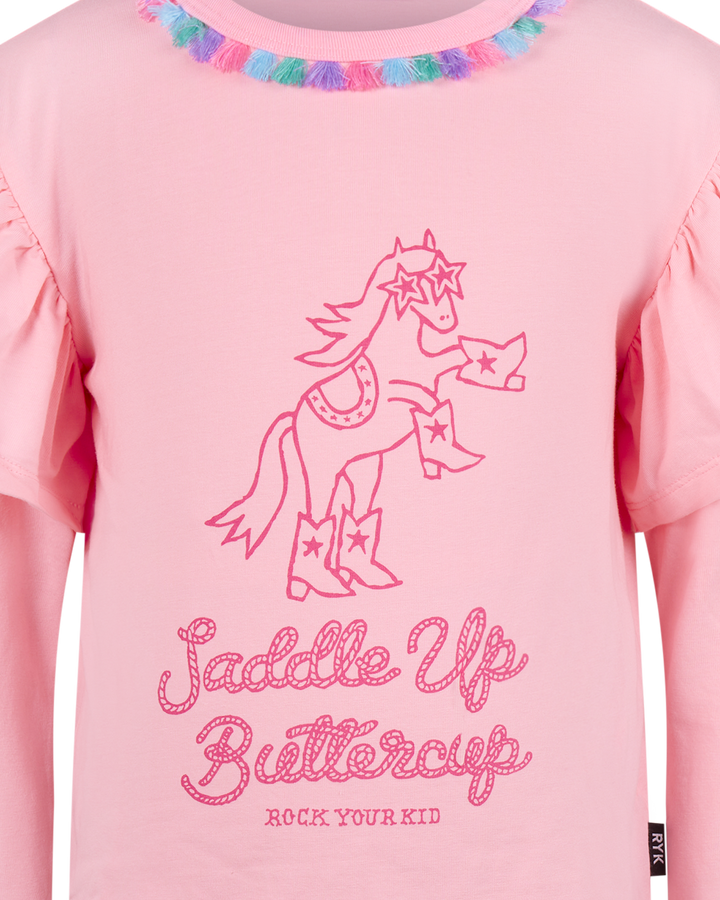 SADDLE UP BUTTERCUP LONG SLEEVE MEADOW T-SHIRT