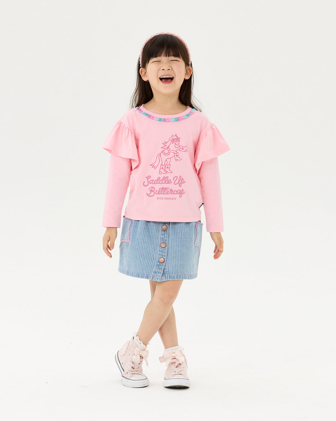 SADDLE UP BUTTERCUP LONG SLEEVE MEADOW T-SHIRT