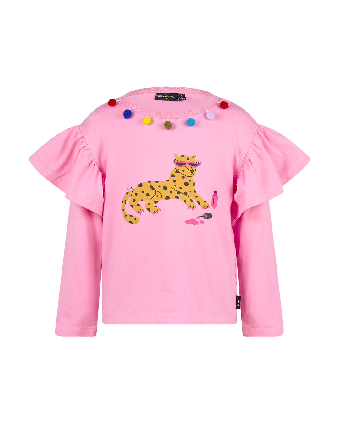 LEOPARD LONG SLEEVE MEADOW T-SHIRT | Rock Your Baby