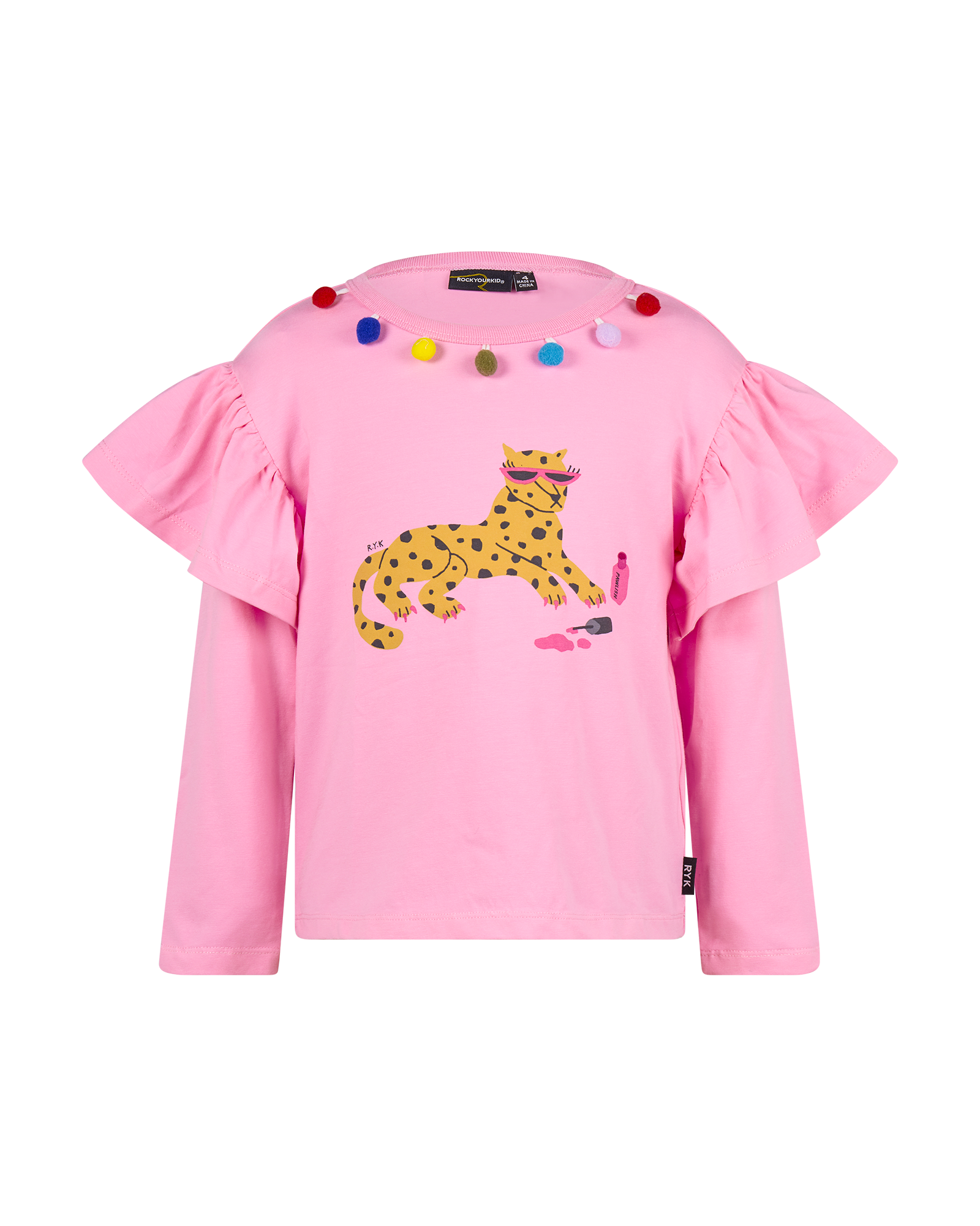LEOPARD LONG SLEEVE MEADOW T-SHIRT | Rock Your Baby