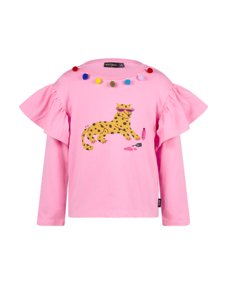 LEOPARD LONG SLEEVE MEADOW T-SHIRT