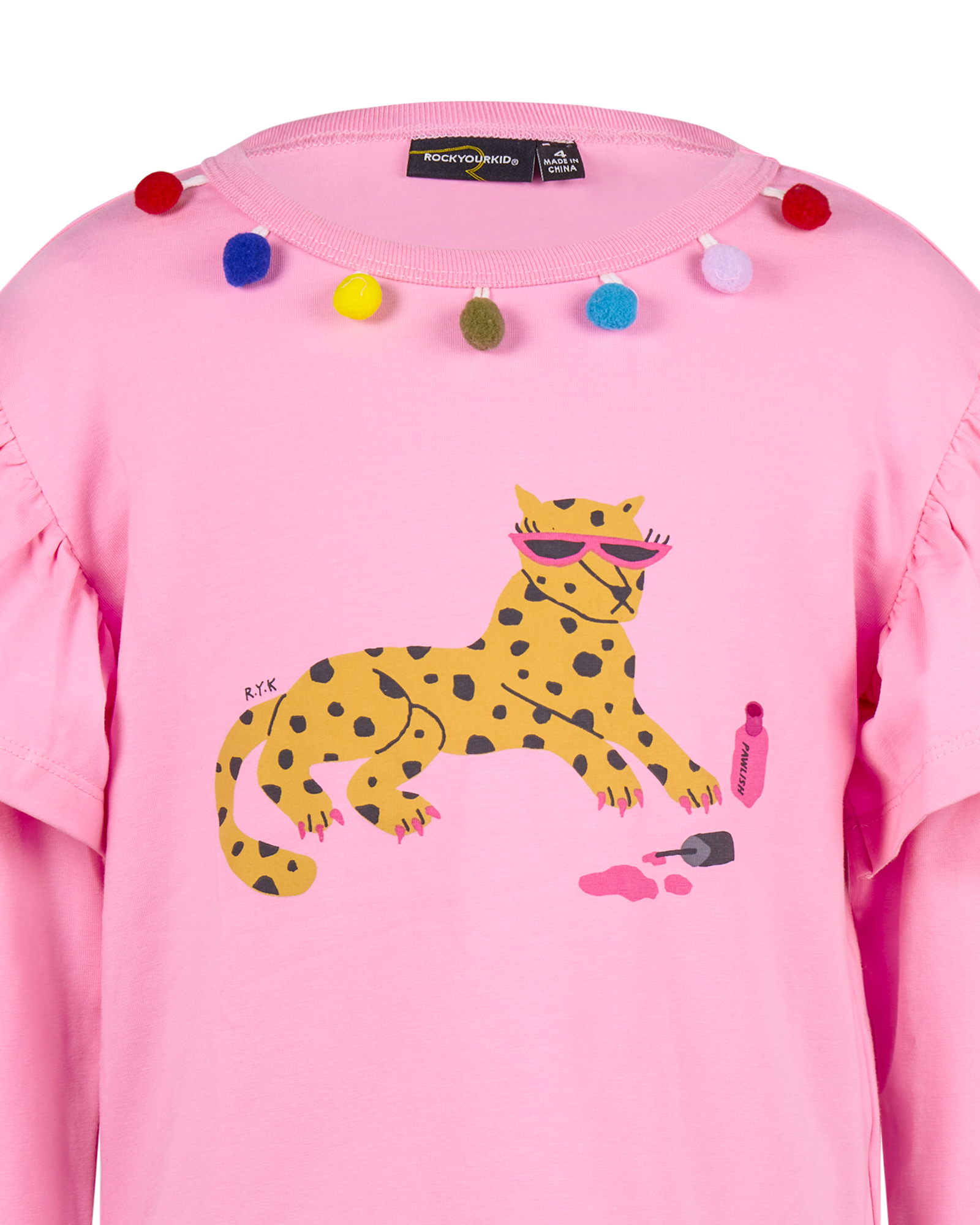 LEOPARD LONG SLEEVE MEADOW T-SHIRT