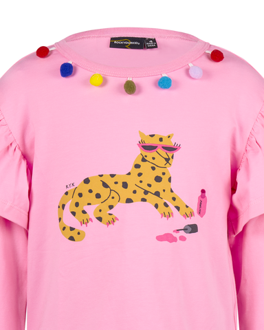 LEOPARD LONG SLEEVE MEADOW T-SHIRT