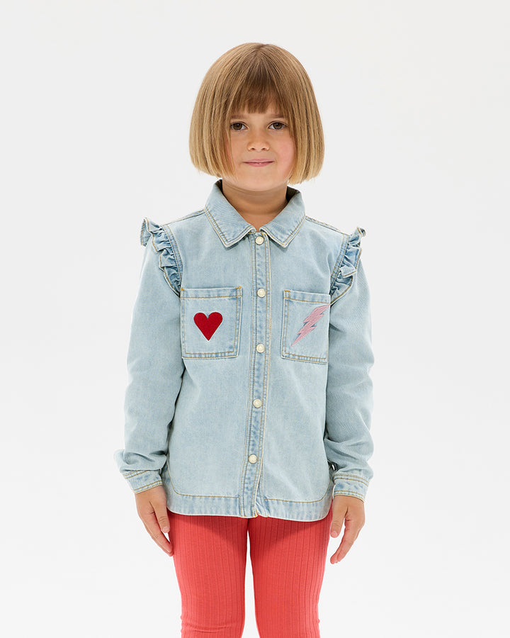 WILD AT HEART DENIM FERN SHIRT