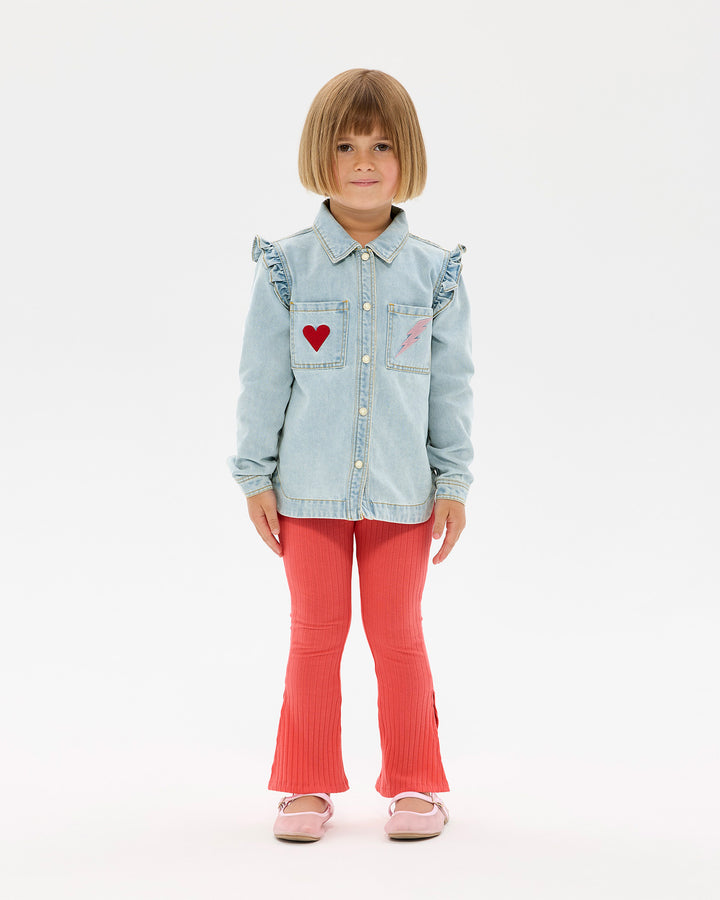 WILD AT HEART DENIM FERN SHIRT