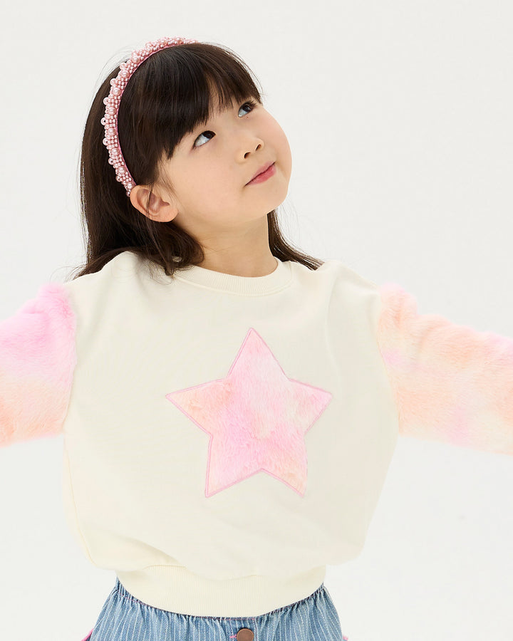 FUZZY STAR TESSA SWEATSHIRT