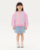 CANDY STRIPE FUNKY FRINGE SWEATSHIRT