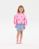 PINK STAR FUNKY FRINGE SWEATSHIRT