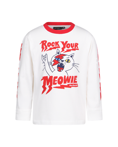 ROCK YOUR MEOWIE DAVID LONG SLEEVE T-SHIRT