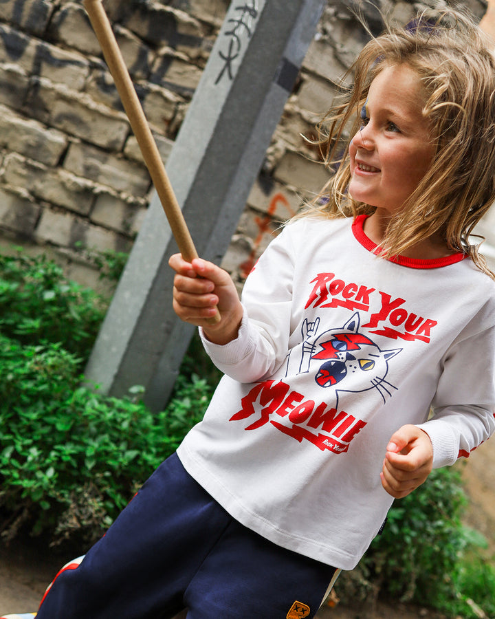 ROCK YOUR MEOWIE DAVID LONG SLEEVE T-SHIRT