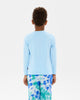 CHILL OUT DAVID LONG SLEEVE T-SHIRT IN LIGHT BLUE