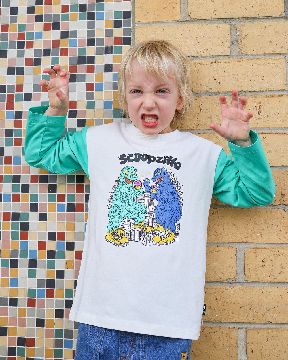 SCOOPZILLA MAX LONG SLEEVE T-SHIRT | Rock Your Baby
