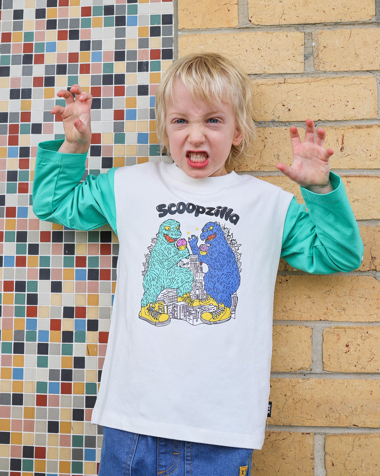 SCOOPZILLA MAX LONG SLEEVE T-SHIRT | Rock Your Baby