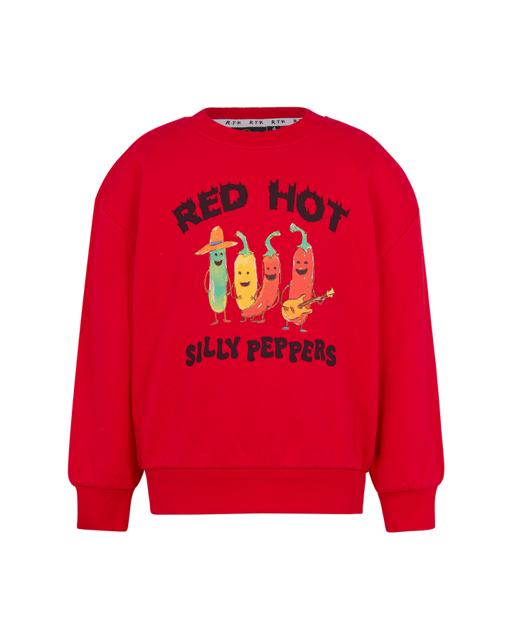 BILLY SWEATER IN FIERY RED