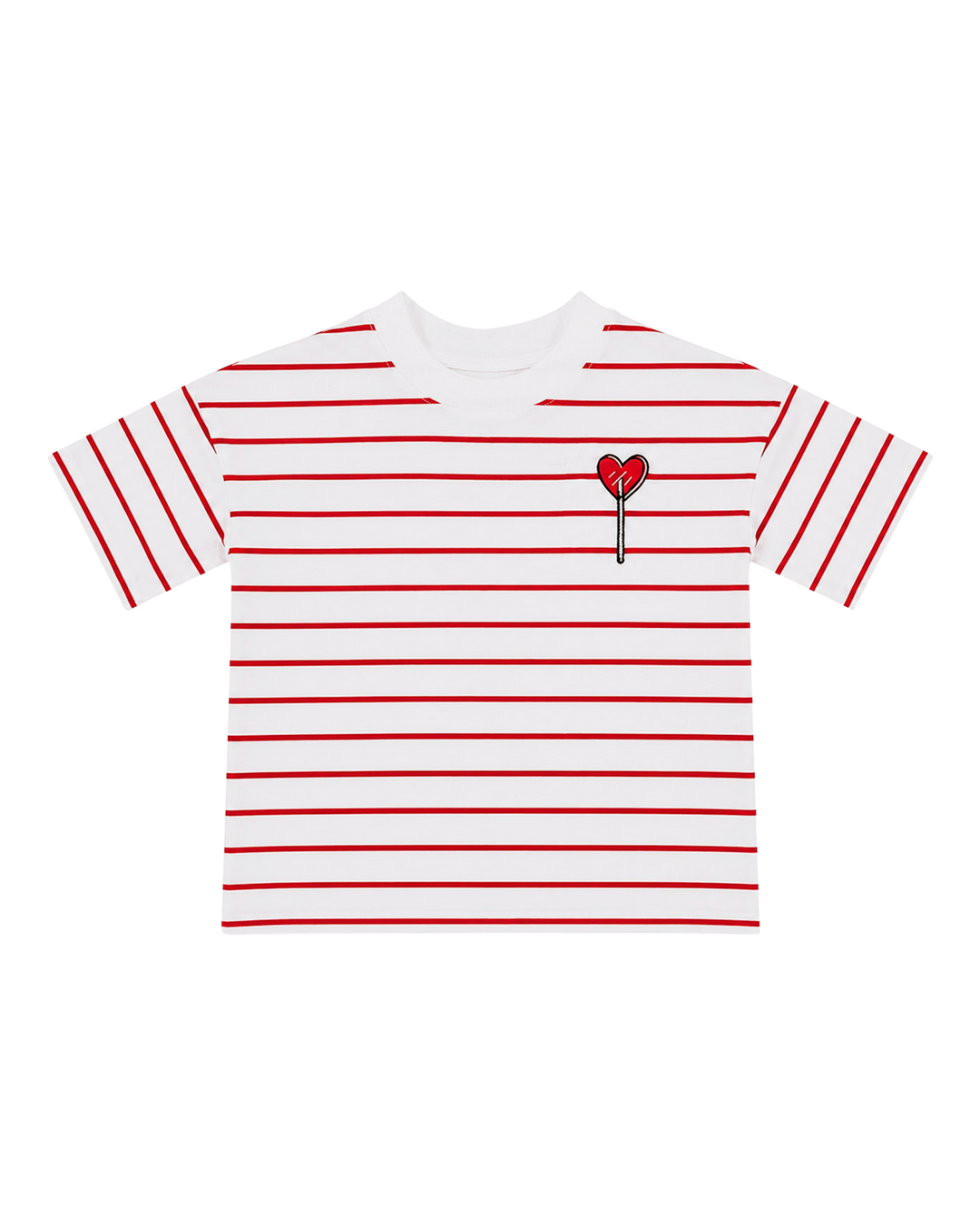 SUZIE TEE IN ROSE STRIPE