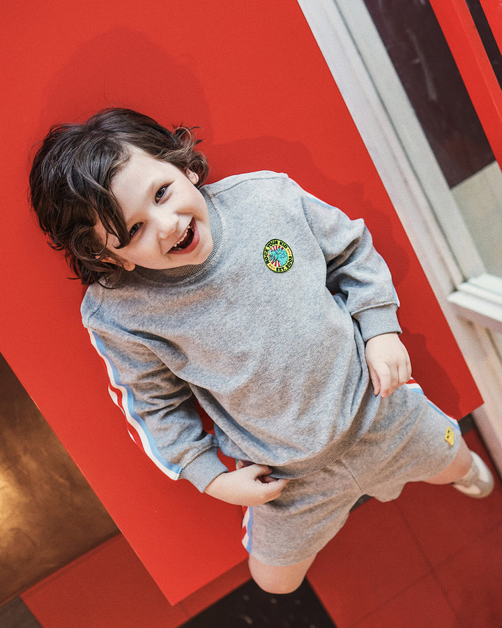 VINNIE SWEATER IN GREY MARLE