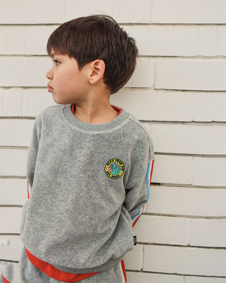 VINNIE SWEATER IN GREY MARLE
