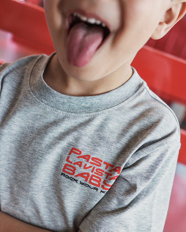 JET TEE IN GREY MARLE