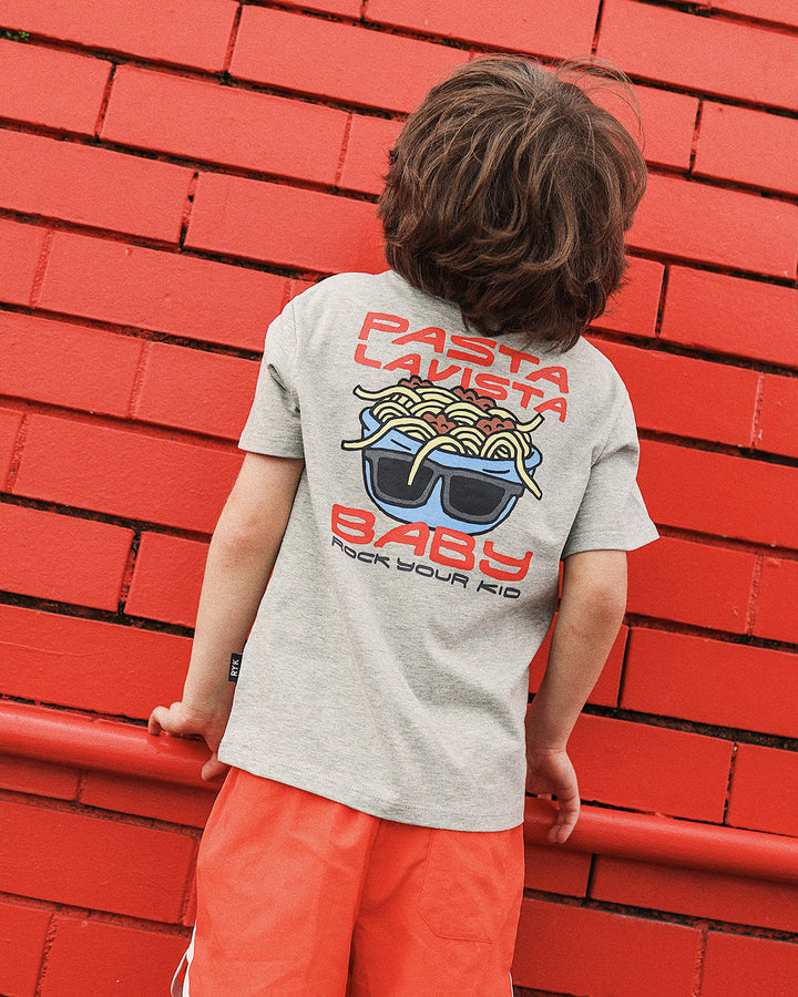 JET TEE IN GREY MARLE