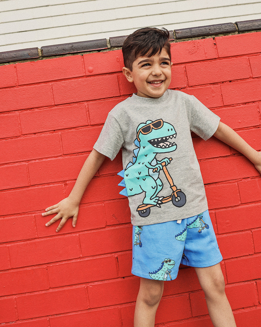 GRAYSON TEE IN GREY MARLE